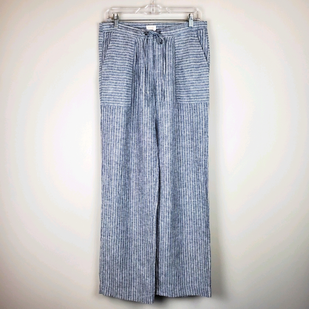 Shelli Segal Linen Wide Leg Pants